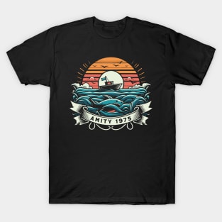 Amity 1975 Vintage Fan Art T-Shirt